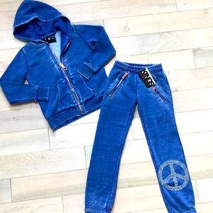 Kings of Cole girls sweatpants & hoodie set xs